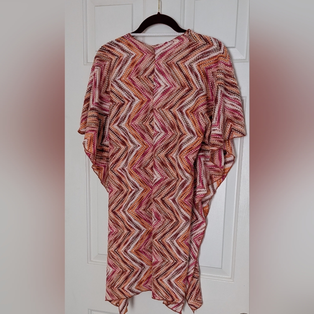 BECCA Vibrant Colored Crochet Tunic Swim Cover-Up - Picture 6 of 9